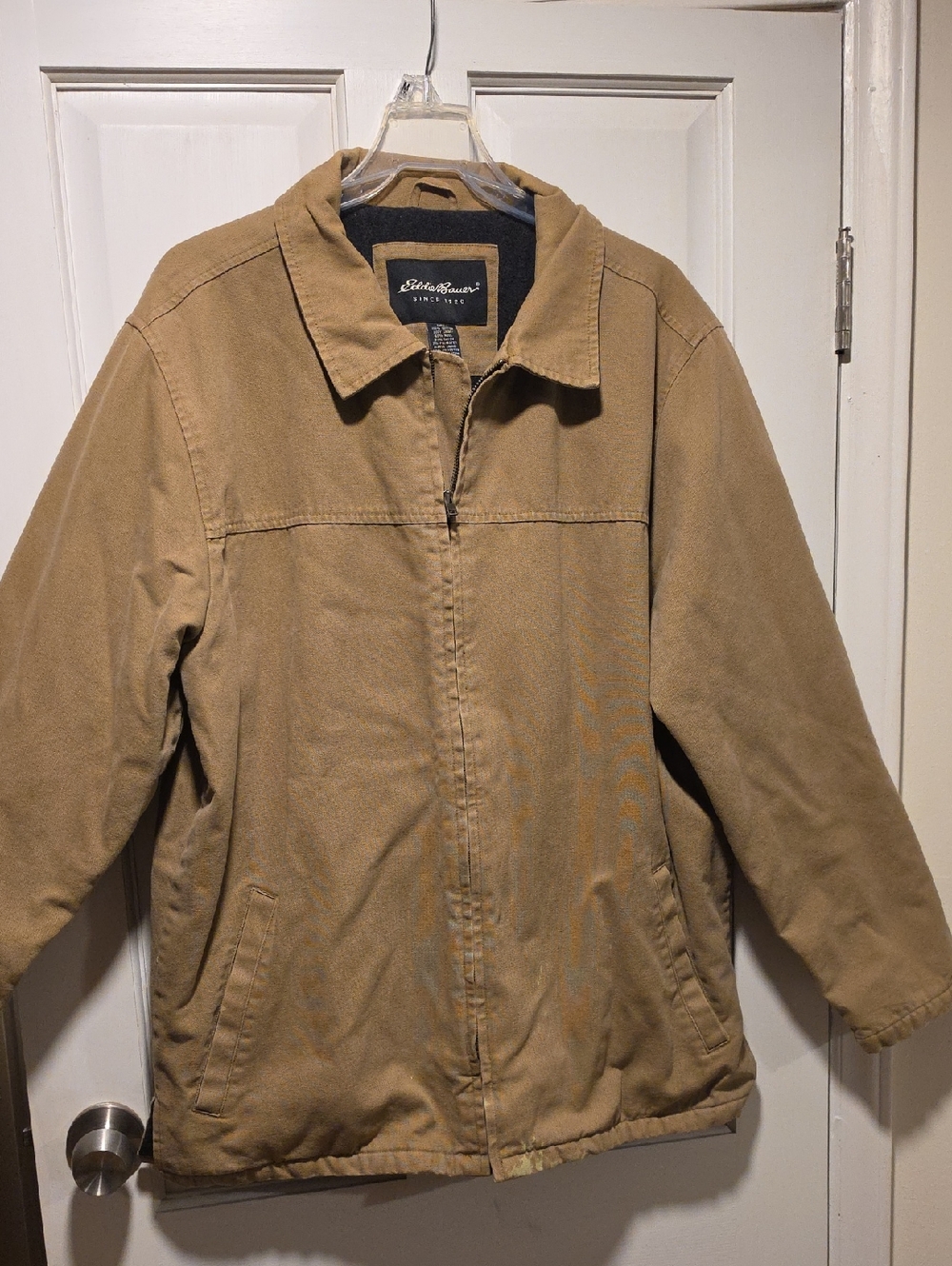 Eddie Bauer Tan Lightweight Canvas Jacket